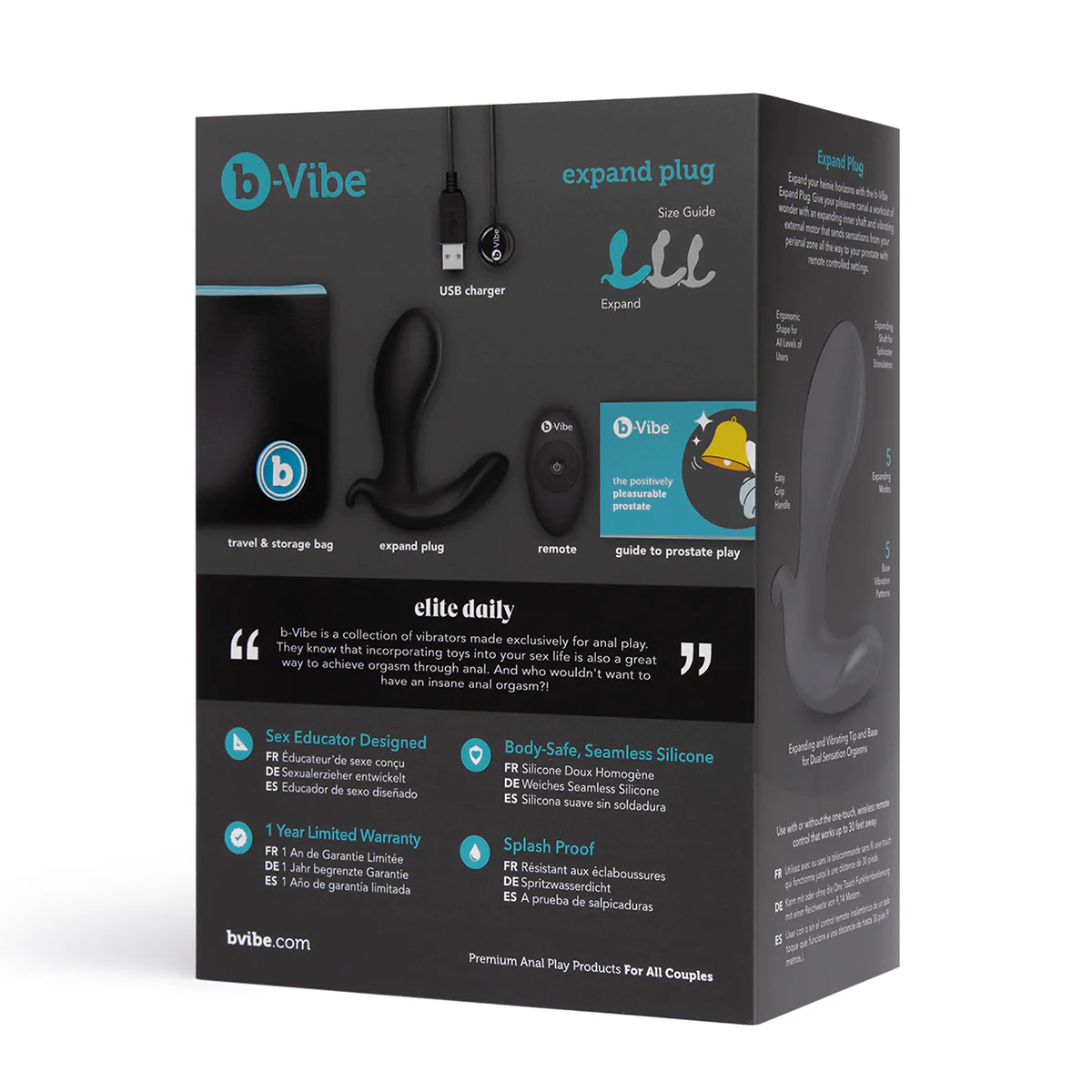 B-VIbe Expand Plug- Black - Image 12