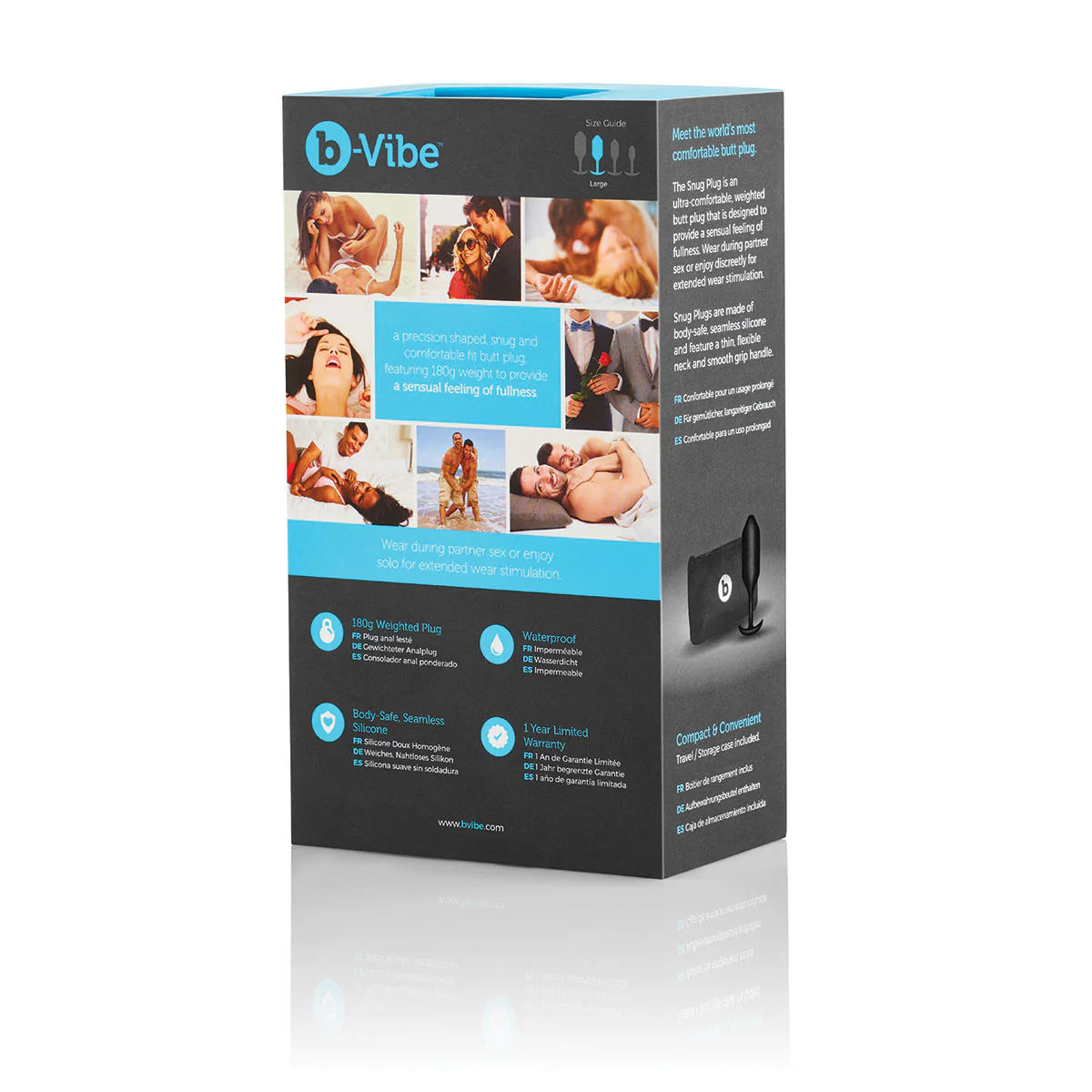 B-Vibe Snug Plug 3 Large - Assorted Colors - Image 10