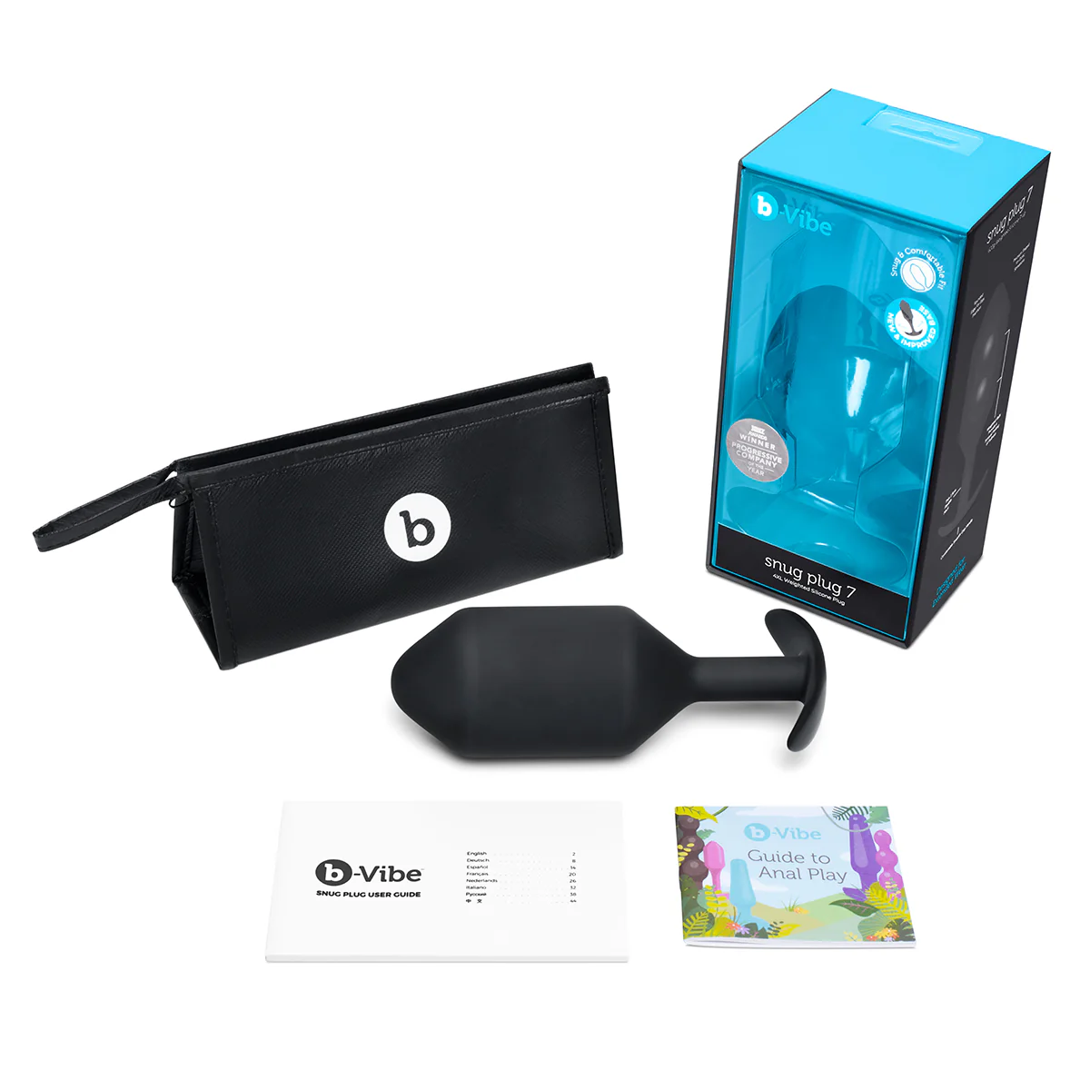 B-Vibe Snug Plug 7 XXXX-Large- Black - Image 5