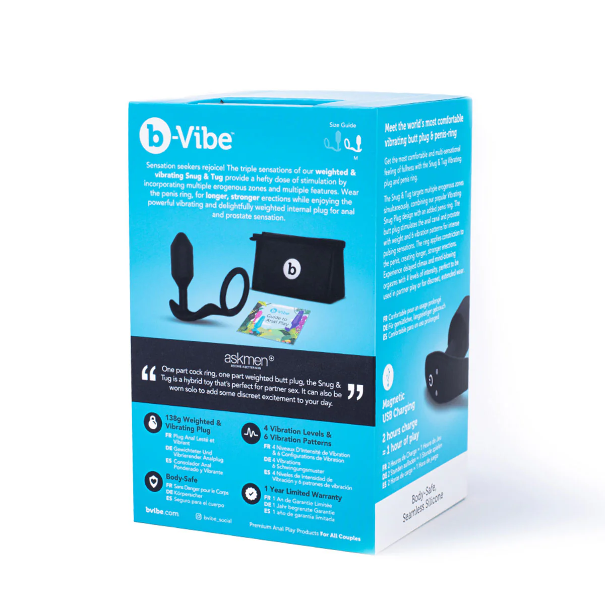 B-Vibe Vibrating Snug & Tug - Assorted Sizes - Image 9