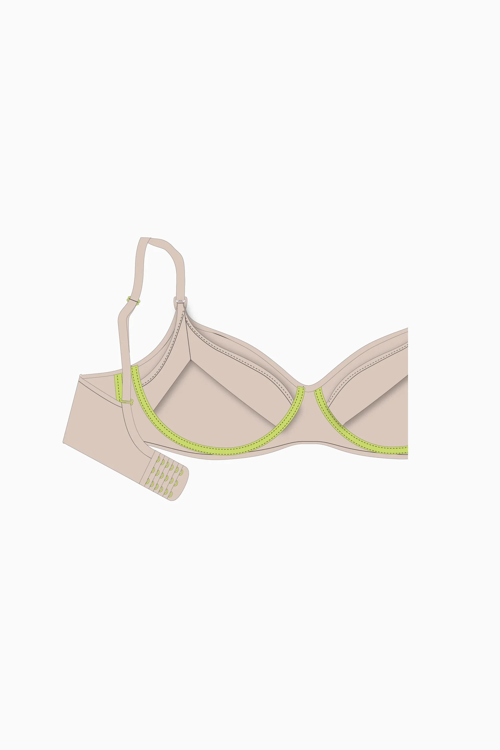 Cake Lingerie Croissant Seamless Spacer Foam Nursing Bra - Image 8