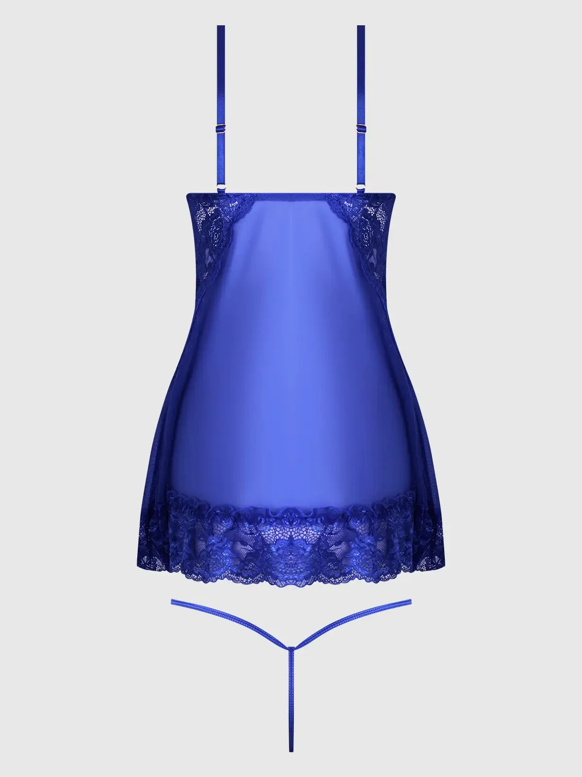 Harlow Lace & Mesh Babydoll & G-String Set - Image 10