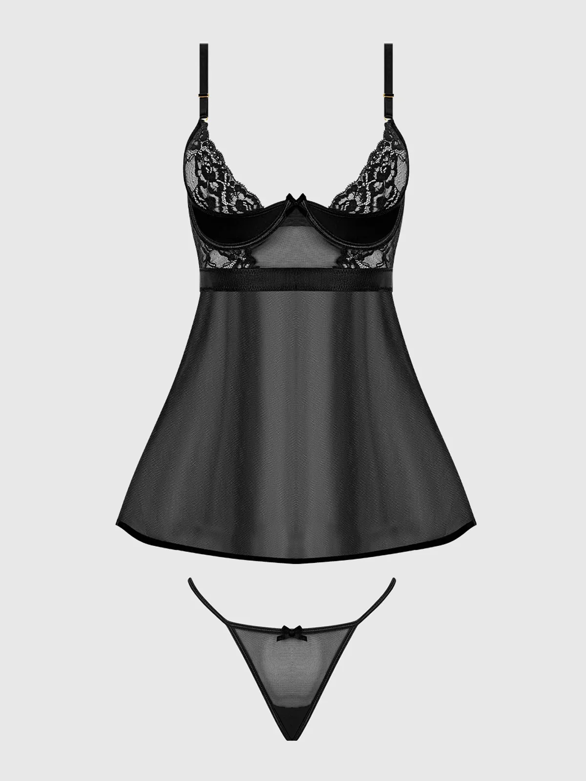 Natasha Lace & Micro Babydoll & G-String Set - Image 6