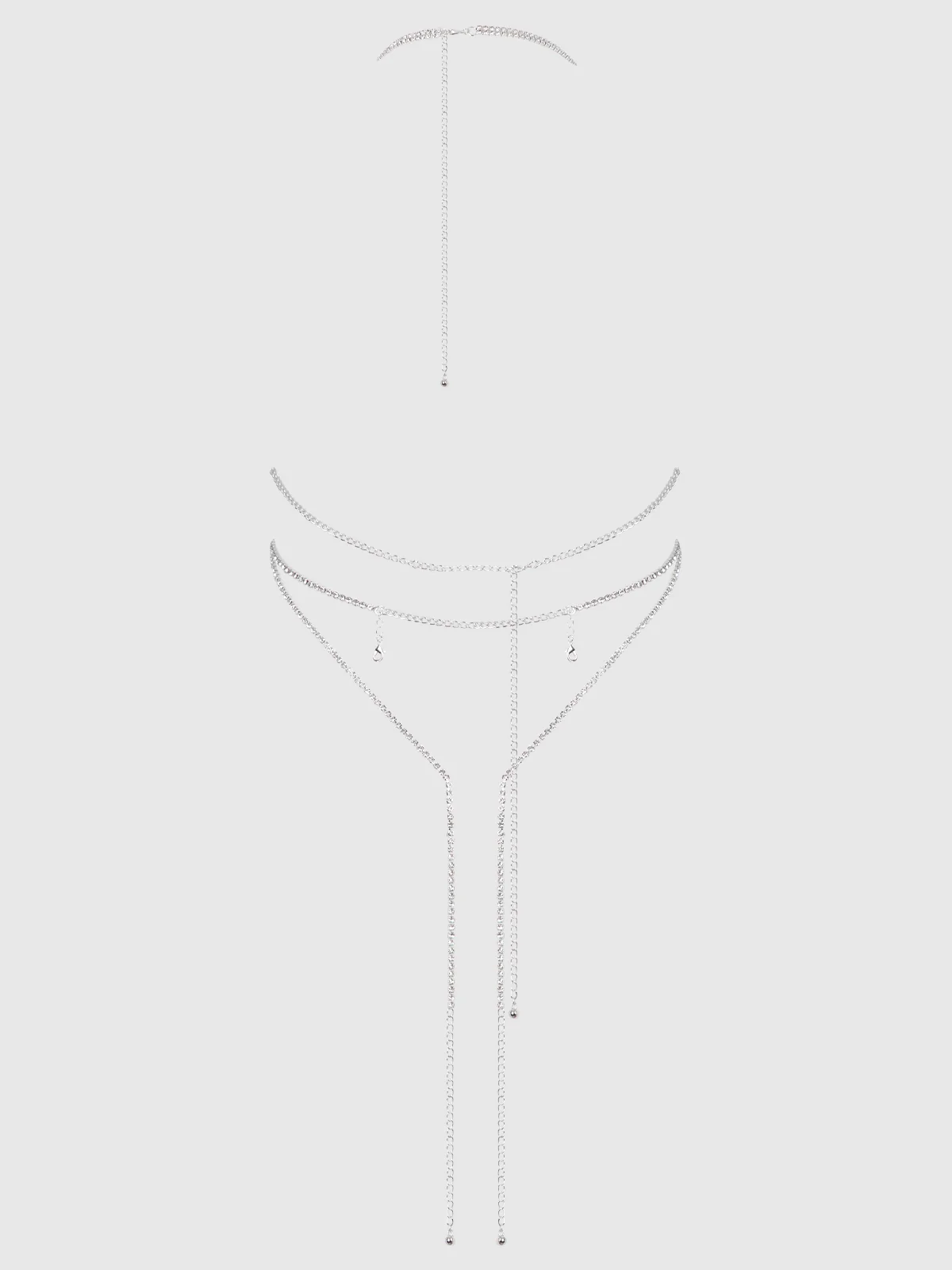 Rhinestone Plunge & Fringe Teddy - Image 6