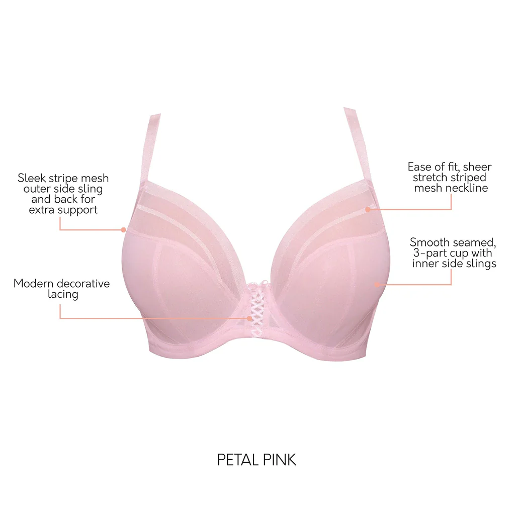 Shea Plunge Unlined Bra Pink - Image 4