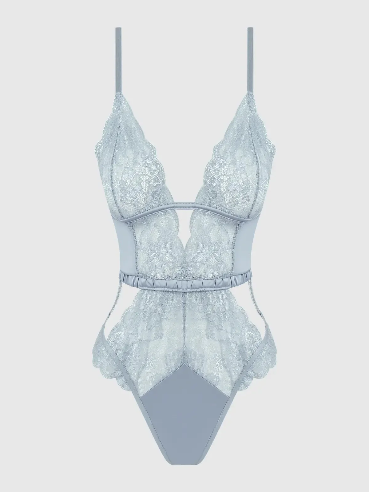 Sienna Satin & Lace Wireless Teddy - Image 5